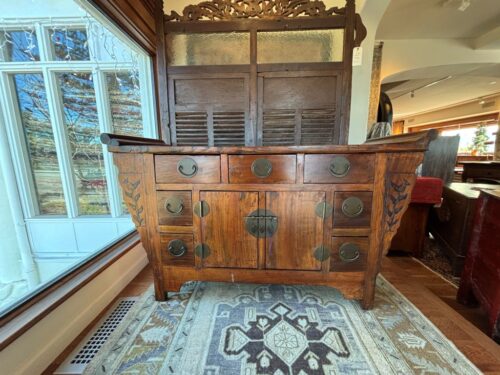 Antique Chinese Brown Sideboard