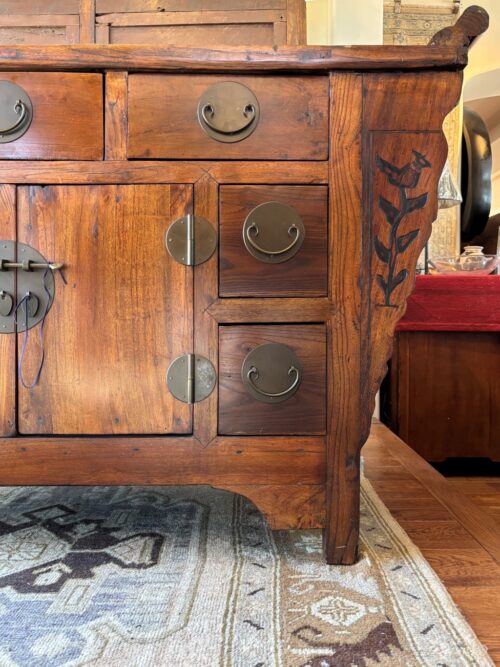 Antique Chinese Brown Sideboard - Image 3