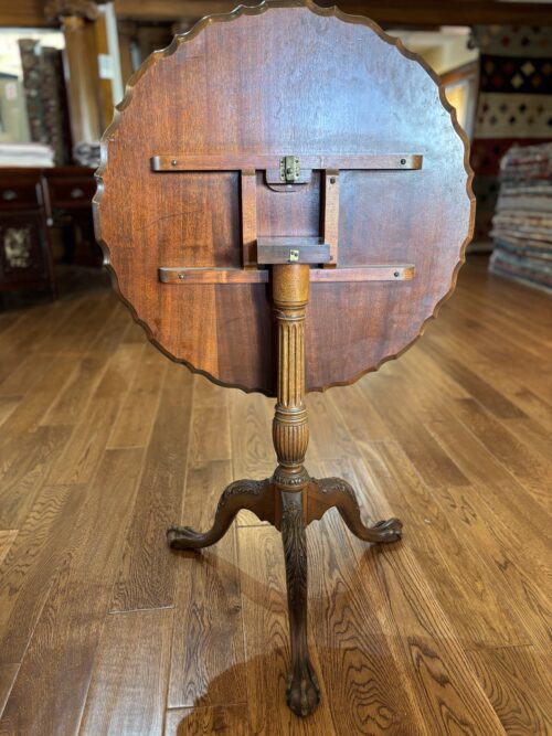 Antique Round Chippendale Side Table - Image 6