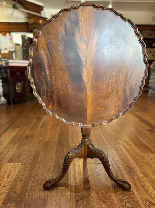 Antique Round Chippendale Side Table