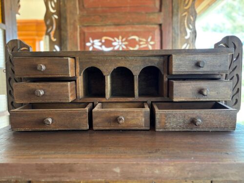 Antique Spanish Colonial Writing Table - Image 4